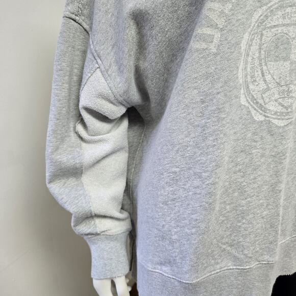 Aerie Sweatshirt Size S Dance Academy Gray Oversized Relaxed Womens Pullover - Picture 2 of 8